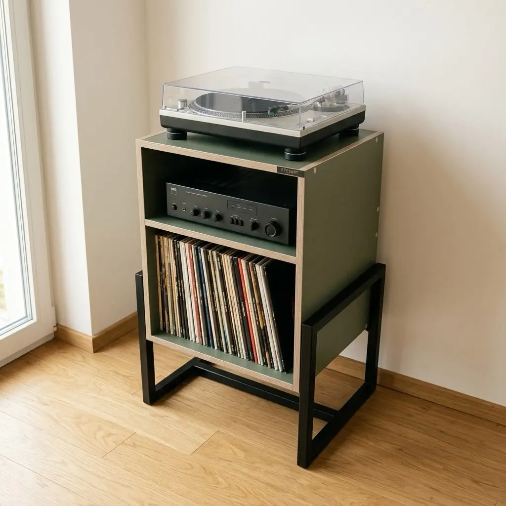 Polica za gramofon model 6 - Eye4Art Studio Beograd